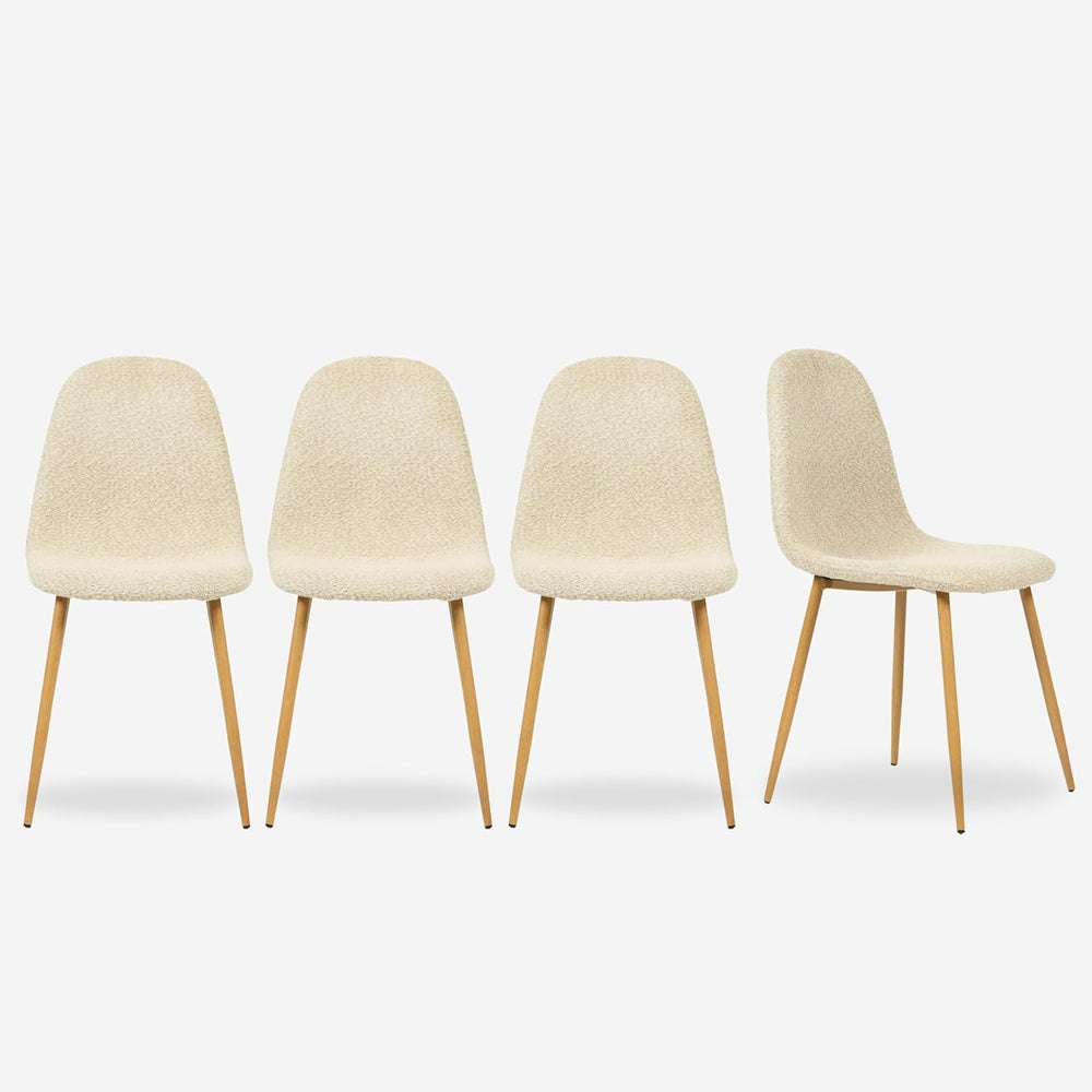 FurnitureR Modern Mid Century Leathaire Upholstered Kitchen Dining Chair, Arm...