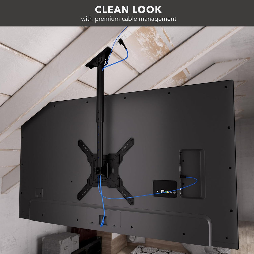Mount-It! Ceiling TV Mount, 32-65", 99 lbs, MI-511 | Full motion 360 swi...