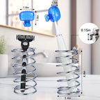 Stainless Steel Toothbrush Holder Spring Shape Pen Holder Makeup Brush Organizer Toothbrush Stand ﻿