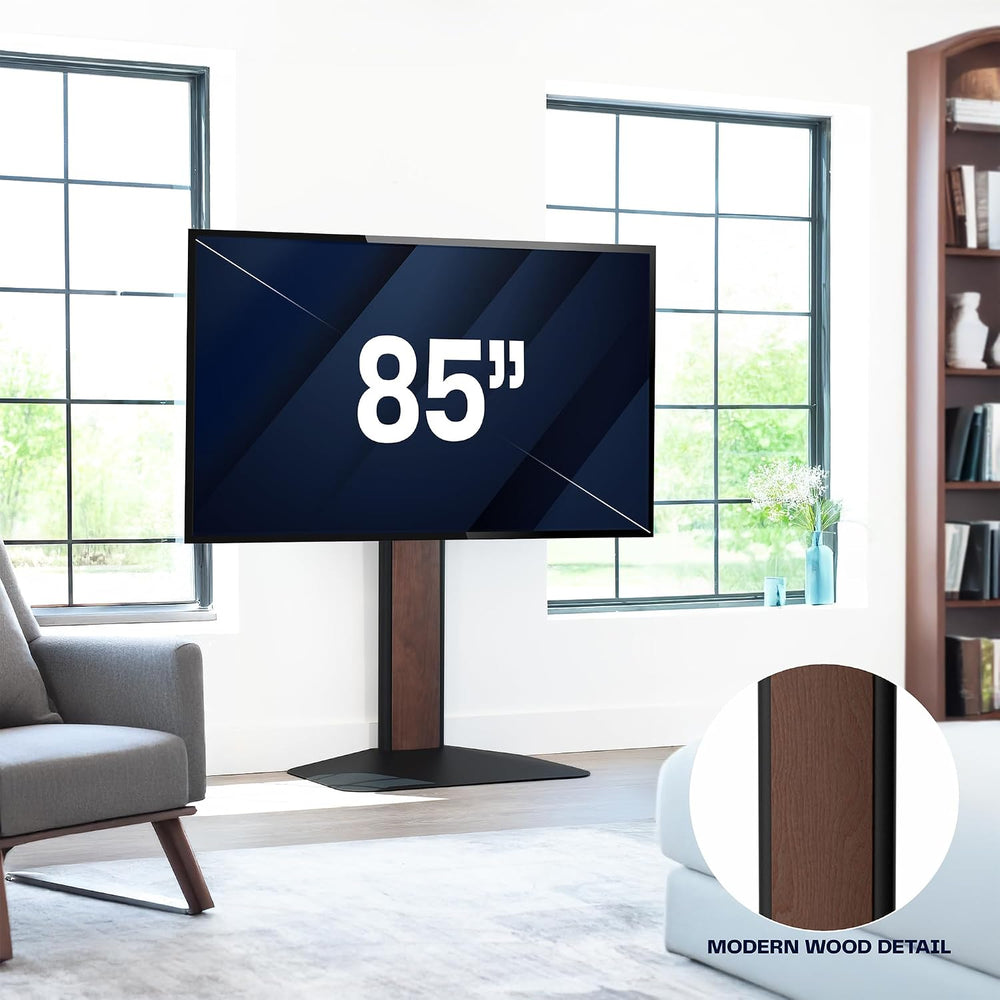 VIVO Dual-Column TV Floor Stand for 32” to 85” Screens with Heavy Duty Base, ...