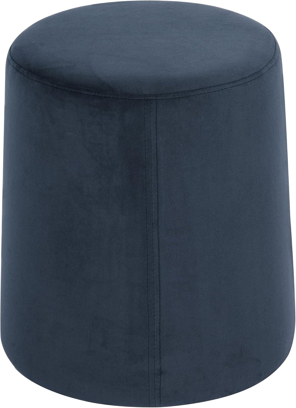 Spatial Order 17" Organic Shape Ottoman - Blue Velvet
