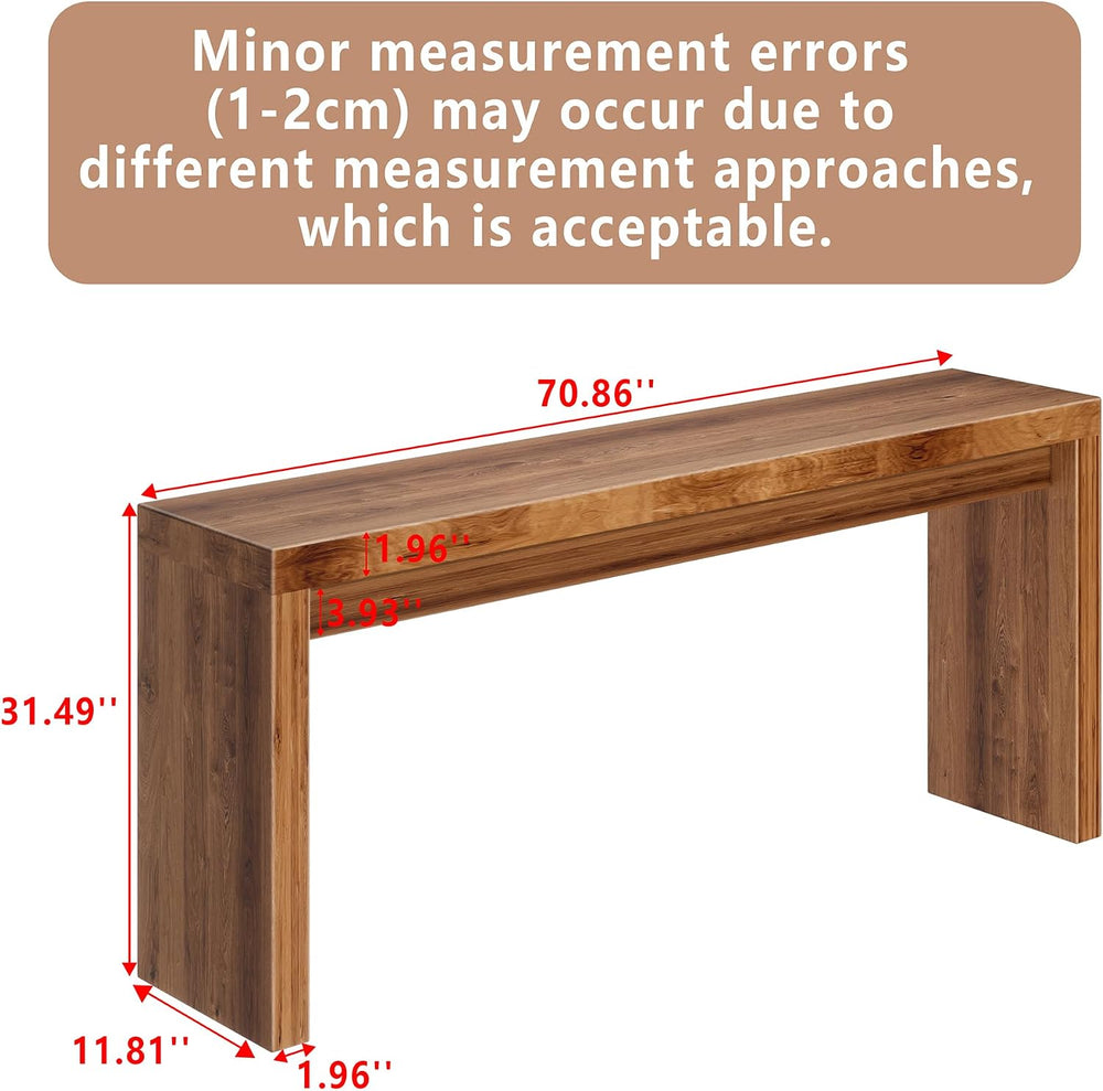 70 Inch Long Entryway Table, Narrow Console Table for Foyer Hallway Living Ro...