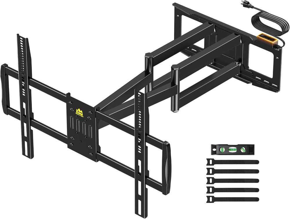 FORGING MOUNT Long Arm TV Wall Mount with 42.9 inch Extension and Power Strip...