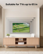 VEVOR 59" Fluted TV Stand, Boho Entertainment Center for 55/60/65 inch TVs, Mid Century Modern Media Console TV Storage Cabinet with Sliding Door and Adjustable Open Shelves, for Living Room, Bedroom