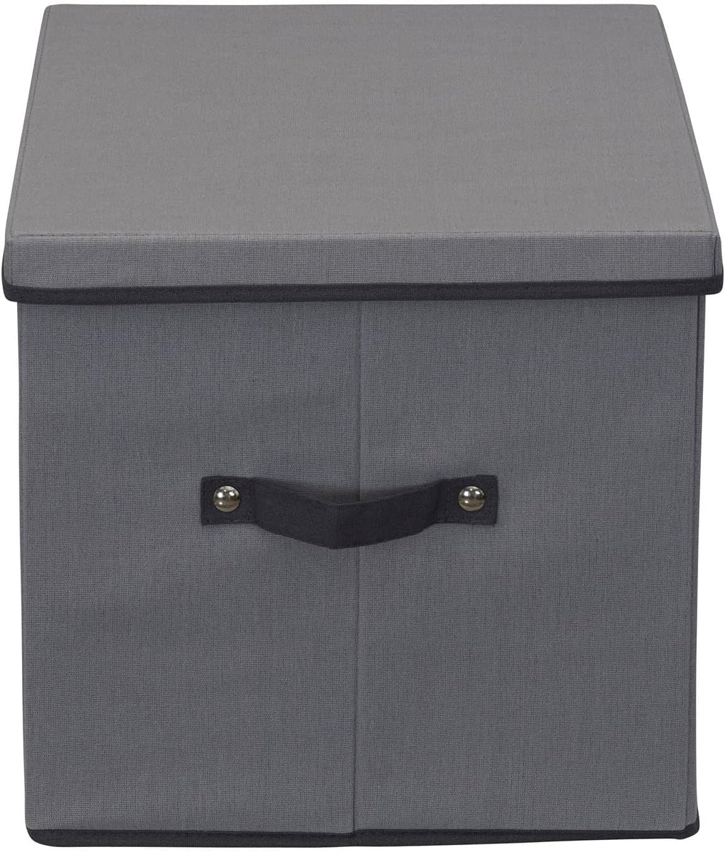 Household Essentials Tall Wine and Bottle Storage Chest, Gray