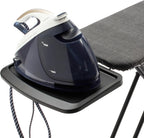 Brabantia - Ironing Board C - Extra Large Steam Unit Holder - Adjustable in Height - Non-Slip Rubber Feet - Cotton Cover with Foam Layer - Foldable XL Unit - Titan Oval - 49 x 18 inches