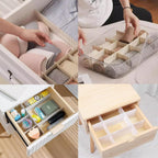 Adjustable Drawer Organizer Dividers Sock,Drawer Storage Partition Board, Sock Compartment Box, Free Combination Plastic Partition Board, Underwear Compartment Partition, White 20 PCS