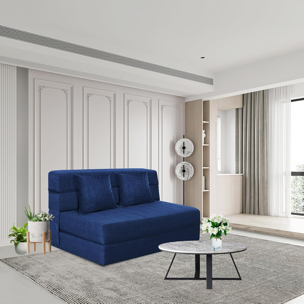 Nigoone 60 Inch Folding Sofa Couch Memory Foam with Pillow Convertible Sleepe...