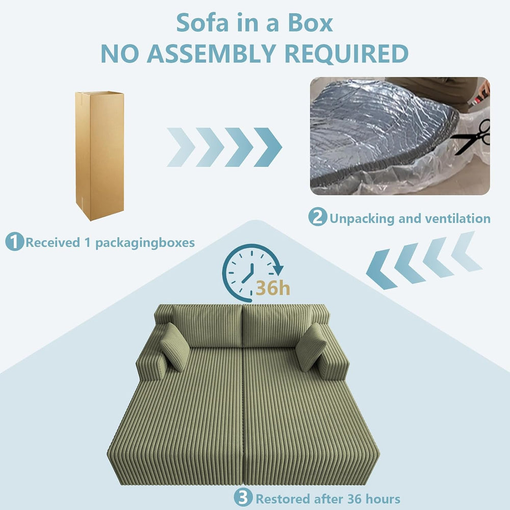 71"Oversized Chaise Lounge Chair,Sectional Double Lounge Chaise with Pil...