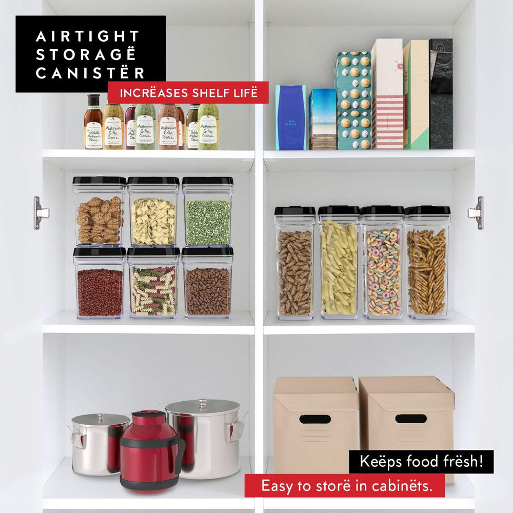 DWËLLZA KITCHEN Airtight Food Storage Containers with Lids – 4 Piece Set Air ...