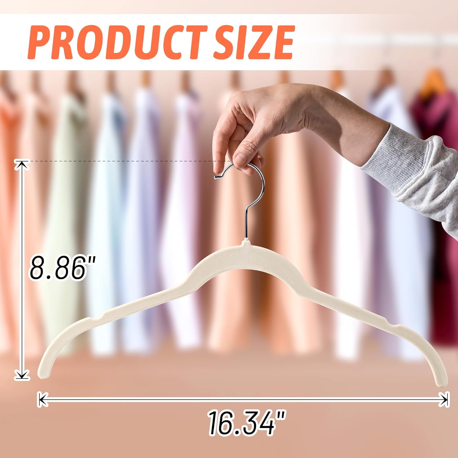 30 Pack Multicolor Velvet Shirt Hangers – Non-Slip Slim Flocked Hangers with Notches, Space-Saving Felt Closet Organiser for Shirts, Dresses, Suits