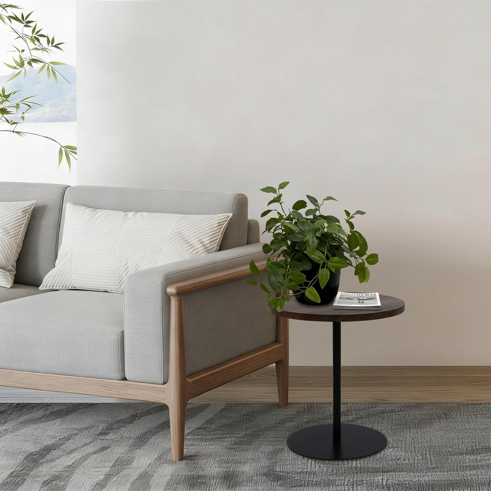 Small Round Side Table Set of 2 Drink End Tables for Living Room Small Spaces...