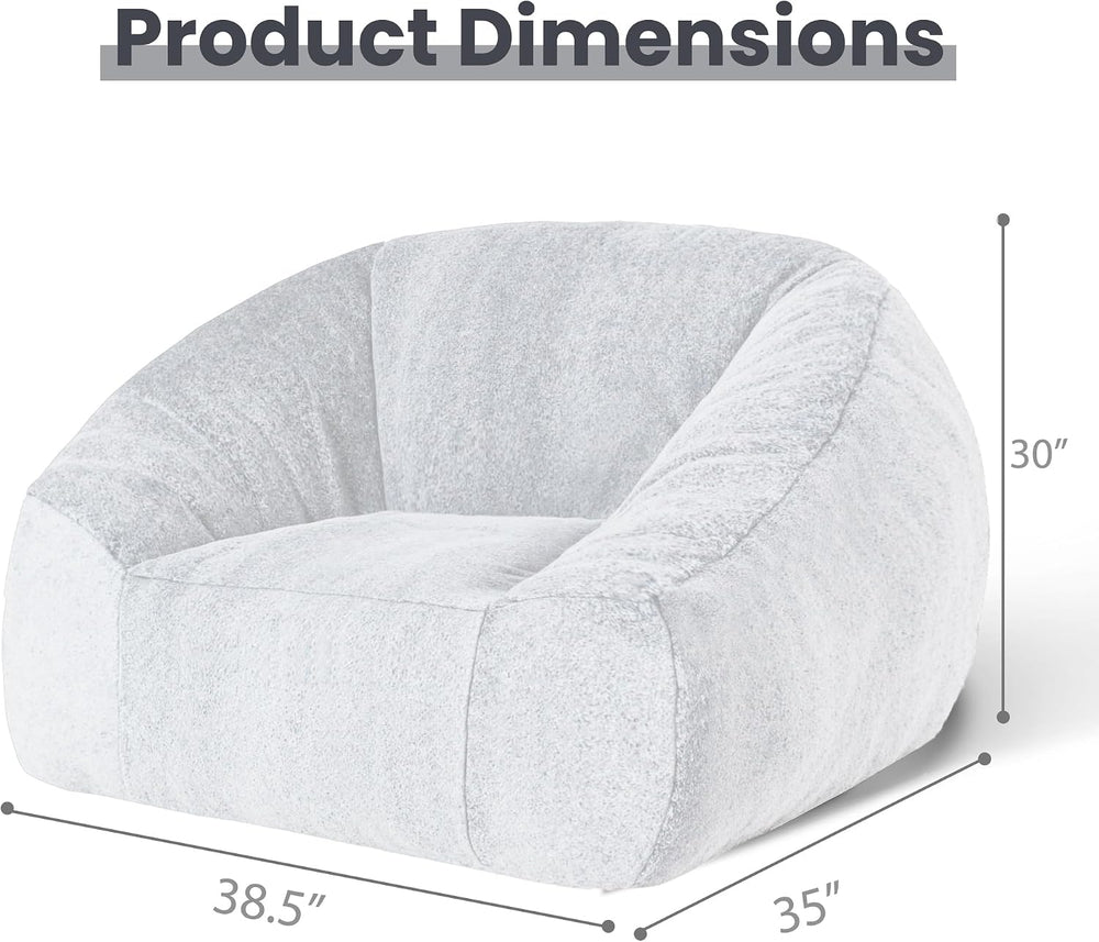 Bean Bag Chairs for Adults, Giant Beanbag Sofa Comfy Reading Chair, Oversized...