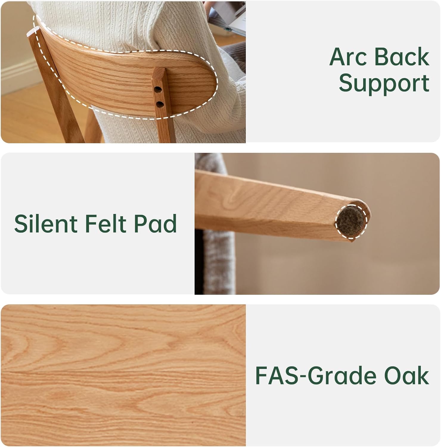 31"-47" Foldable Dining Table and Chairs Set for 4, Solid Wood Extendable Kitchen Table with Oak Wood Legs, Space-Saving Dinner Tables for Living Room, Kitchen (Original, 1table+4cushion chairs)