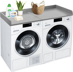 Royxen Washer Dryer Countertop, 27.4" x 54", Wood, Universal Fit, Laundry Room Organization, Grey