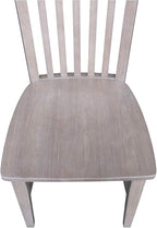 International Concepts Cosmo Chair Washed Gray Taupe
