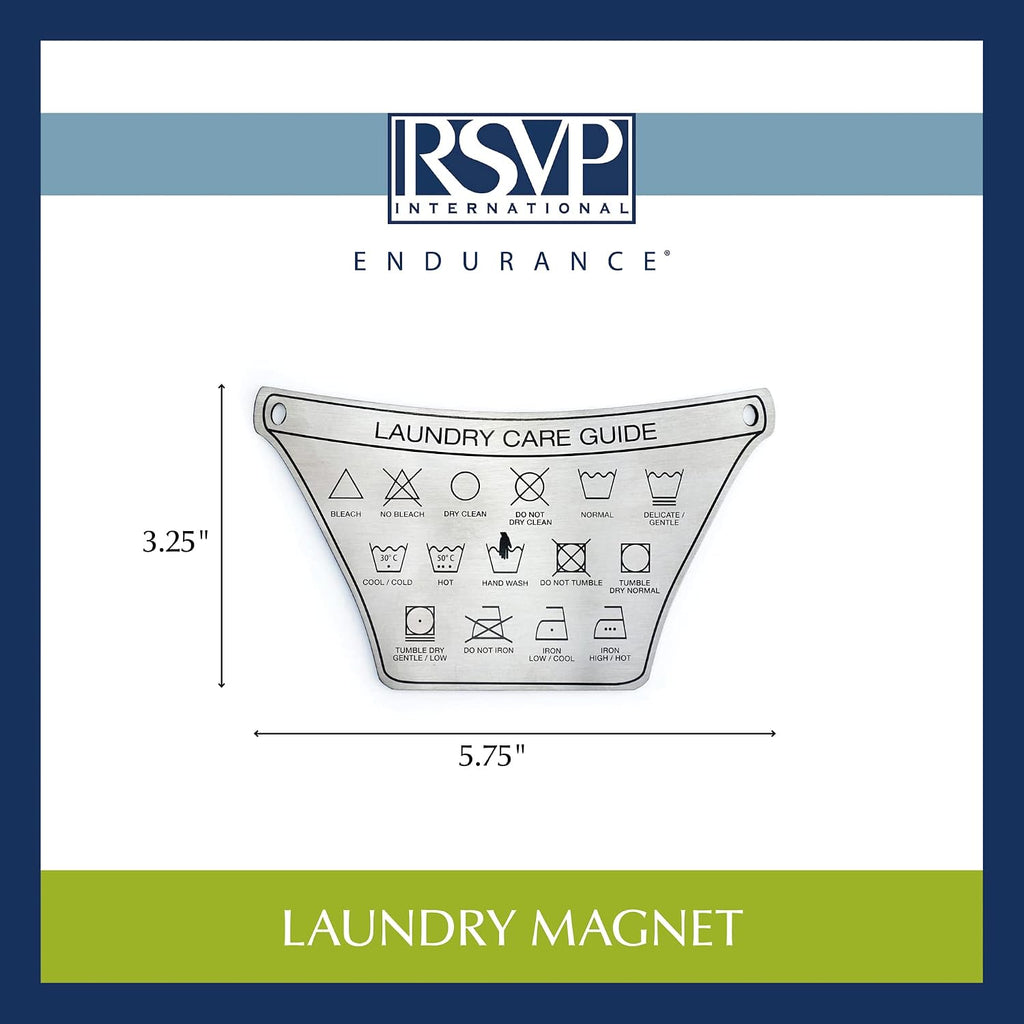 RSVP International Endurance Magnet Collection Stainless Steel, 5.75x3.25, Laundry Care Guide