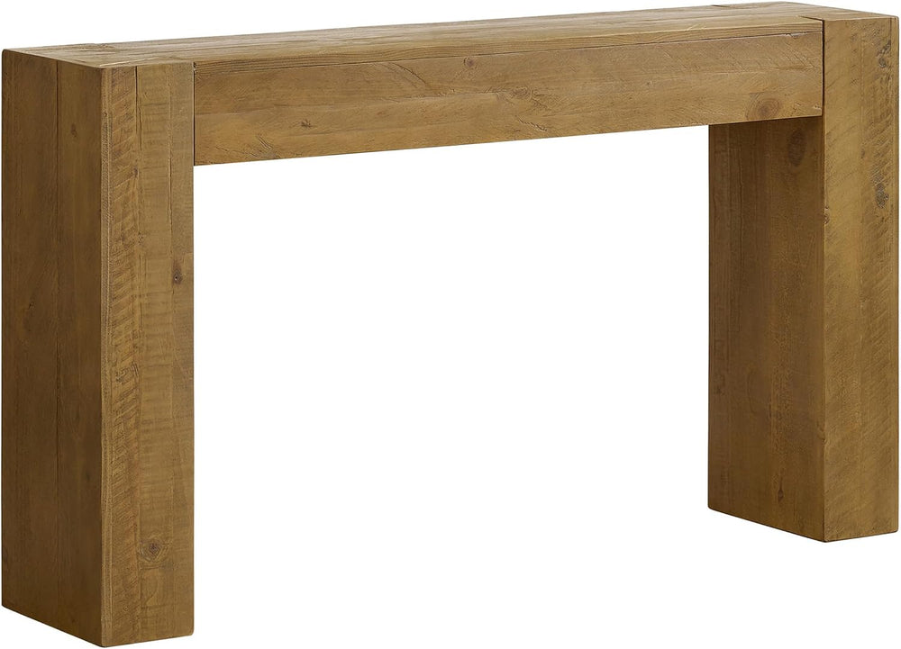 Alaterre Furniture Stockyard Solid Wood Console Table - 56 Inch Modern Farmho...