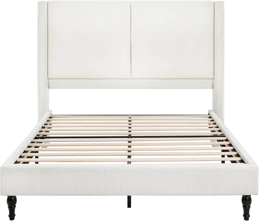 GDFStudio Jabodt 55.5"H Tall Headborad, Queen Size Bed Frame, Upholstere...