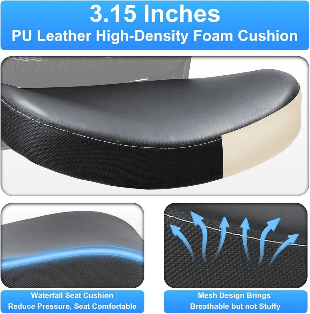 Heavy Duty Office Chair, 400lbs Ergonomic Desk Office Chair for Heavy People,...