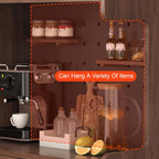 Farmhouse Kitchen Pantry Cabinet with Doors Storage & Adjustable Shelves, Freestanding Pantry Cabinet, Coffee Bar Workstation, for Dining Room, Living Room(Gray,180x50cm/70.9x19.7in)