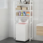 Gdrasuya10 3-Tiers Over The Washer and Dryer Storage Shelf for Laundry Room, Standing Washer Storage Utility Rack Shlef Laundry Storage Shelf Organizer Space Save (All White)