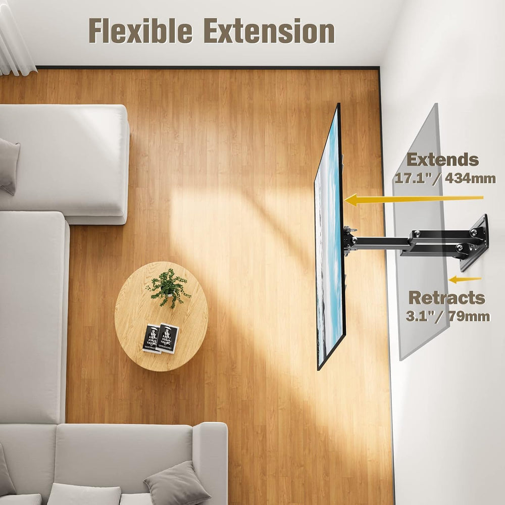 Mounting Dream TV Wall Mount Swivel and Tilt for 26-55 Inch TV up to 60 lbs |...