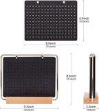Pacmaxi Pin Display Organizers, Brooch Pin Holder, Enamel Pin Display Pages for Store 180+ Pins, Pin Collection Storage Calendar Wooden Stand with 6 Pages (Not Include Any Accessories) (Color)