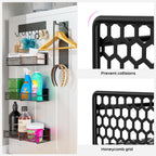 5-Pack Magnetic Shelves for Laundry Room Organization, Strong Hold Refrigerator & Washing Machine Shelves, Includes Spice Rack, Hanger Organizer Stacker & Utensil Hooks, No Drill Installation
