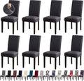Chair Covers, Stretch Kitchen Chair Covers/Dining Room Chair Covers Set of 8, Removable Washable Dining Chair Slipcovers for Home, Hotel, Banquet