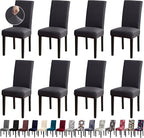 Chair Covers, Stretch Kitchen Chair Covers/Dining Room Chair Covers Set of 8, Removable Washable Dining Chair Slipcovers for Home, Hotel, Banquet