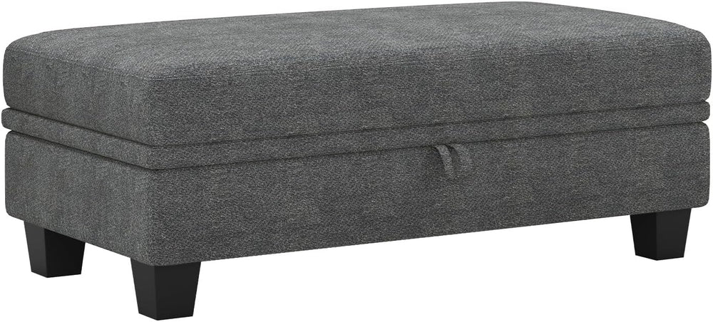 Belffin 45.9" Storage Ottoman Bench Oversized Ottoman for Footrest Uphol...