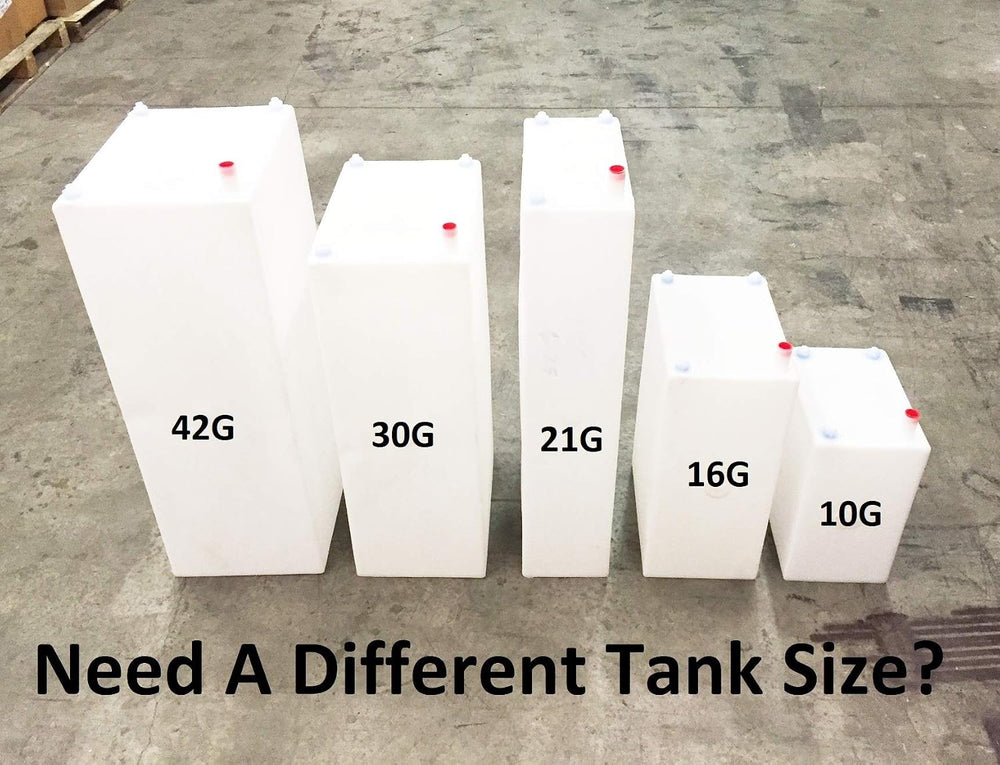 A.A 42 Gallon RV Fresh/Gray Water Tank 39" x 18" x 14" - BPA F...