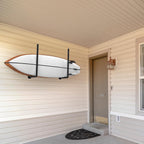 Sunexinlo Surfboard Wall Mount or Ceiling Rack, Heavy-Duty Garage Ceiling Storage Racks with Sponge Pads for Ladder, Surfboard, Snowboard, Paddle Boards, Holds 100 lbs, Black