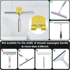 CGBE Razor Holder for Shower, 4 Packs Razor Holder and 4 Packs Shower Hooks, Self Adhesive Shaver Holder Hanger Hooks for Bathroom, Damage Free Wall Hooks for Razor Shaver Loofah Sponge - Gold