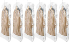 TAILI Hanging Vacuum Sealer Storage Space Saver Bags for Clothing, Suits and Jackets, Closet Organizers, 6 Pack Jumbo Clear