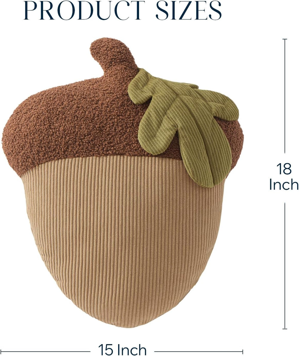 Phantoscope Fruit Shaped Pillows Series Acorn Shaped Throw Pillow, Fun Home D...