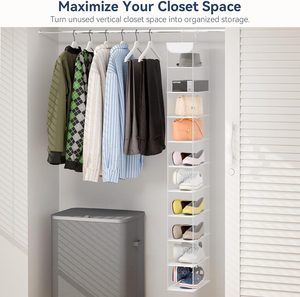 Whitmor 10 Section Hanging Shoe Shelf