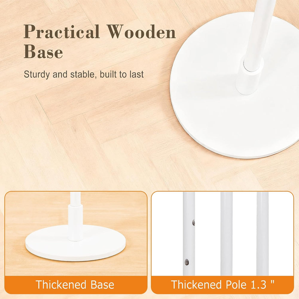 VECELO Coat Rack Freestanding, Entryway Hanger Stand, Umbrella Holder, Hall T...