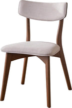 Christopher Knight Home Rachel Mid-Century Modern 7 Piece Dining Set with A-Frame Table, Light Beige + Walnut