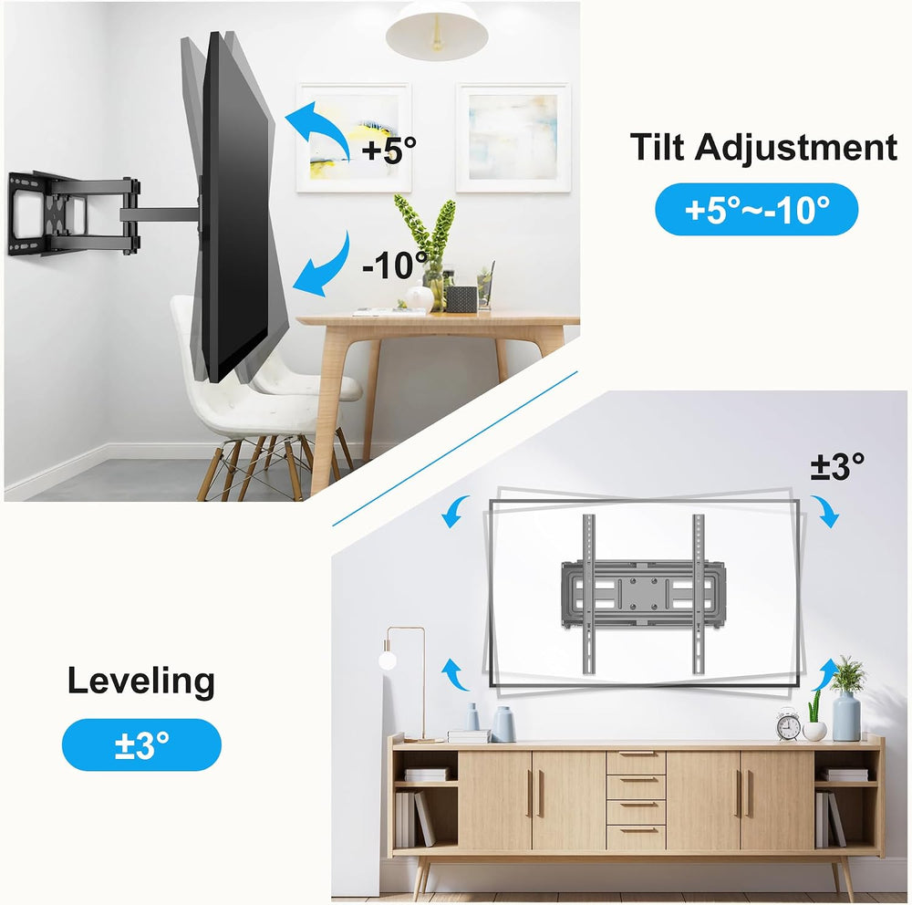 XINLEI Full Motion TV Wall Mount for Most 26"-70" Flat/Curved TV, S...
