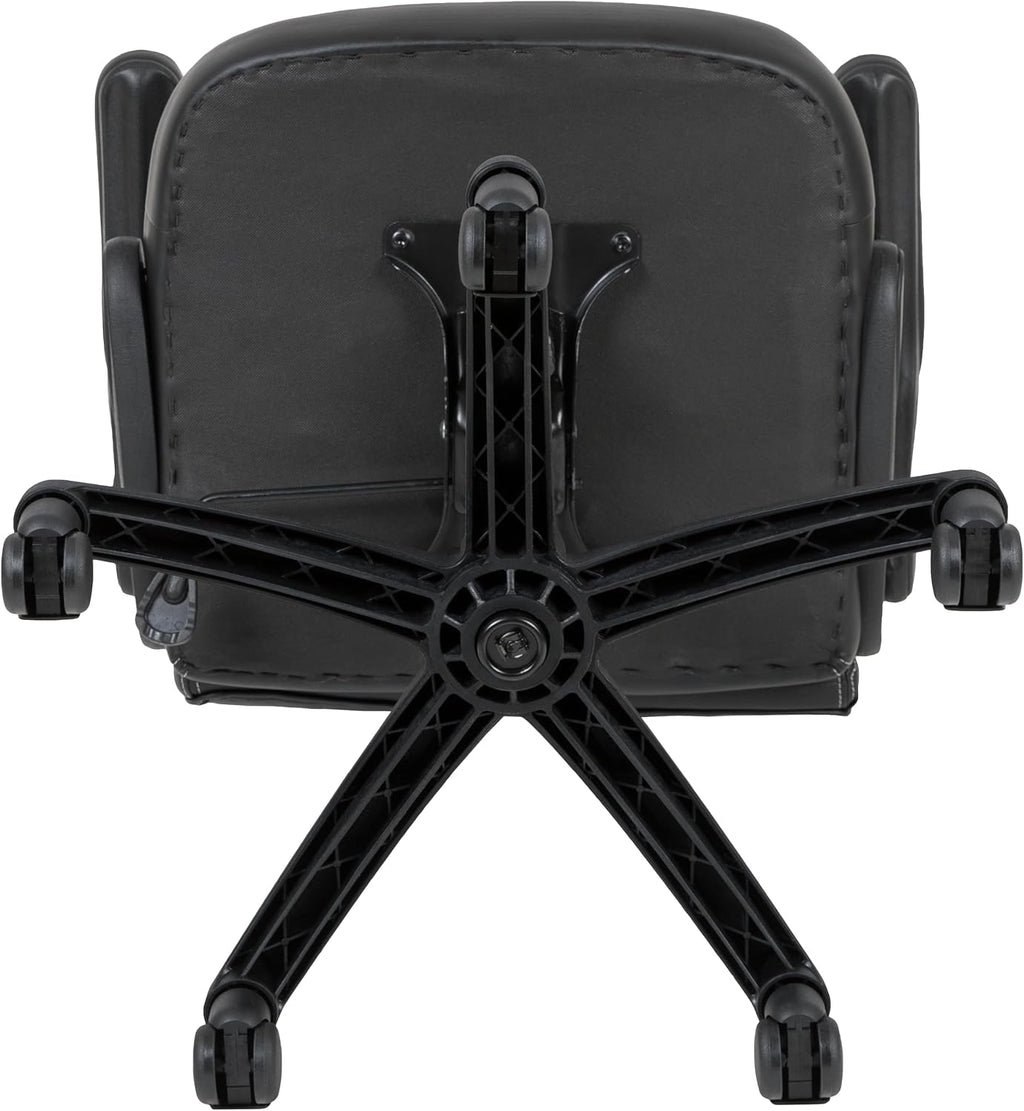 Flash Furniture X10 High-Back LeatherSoft Racing Style Gaming Chair with Flip-Up Arms, Ergonomic Padded Swivel Computer Chair, Blue/Black