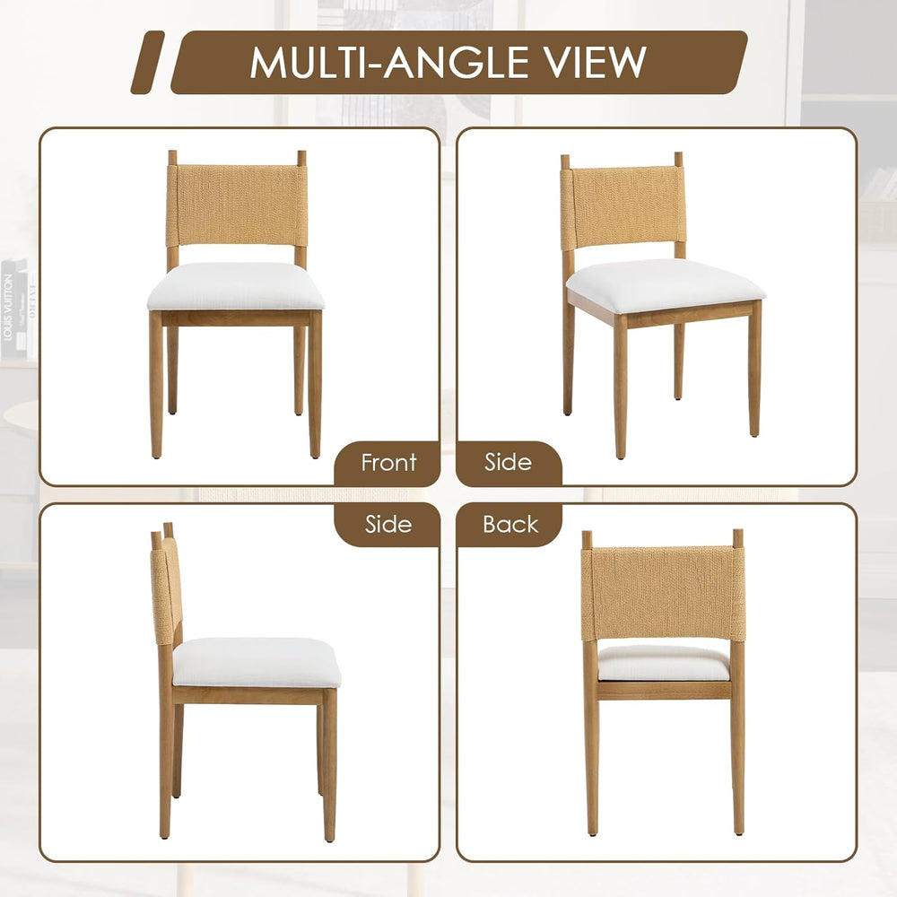 CIMOTA Modern Dining Chairs Set of 6, Mid Century Upholstered Dining Room Cha...