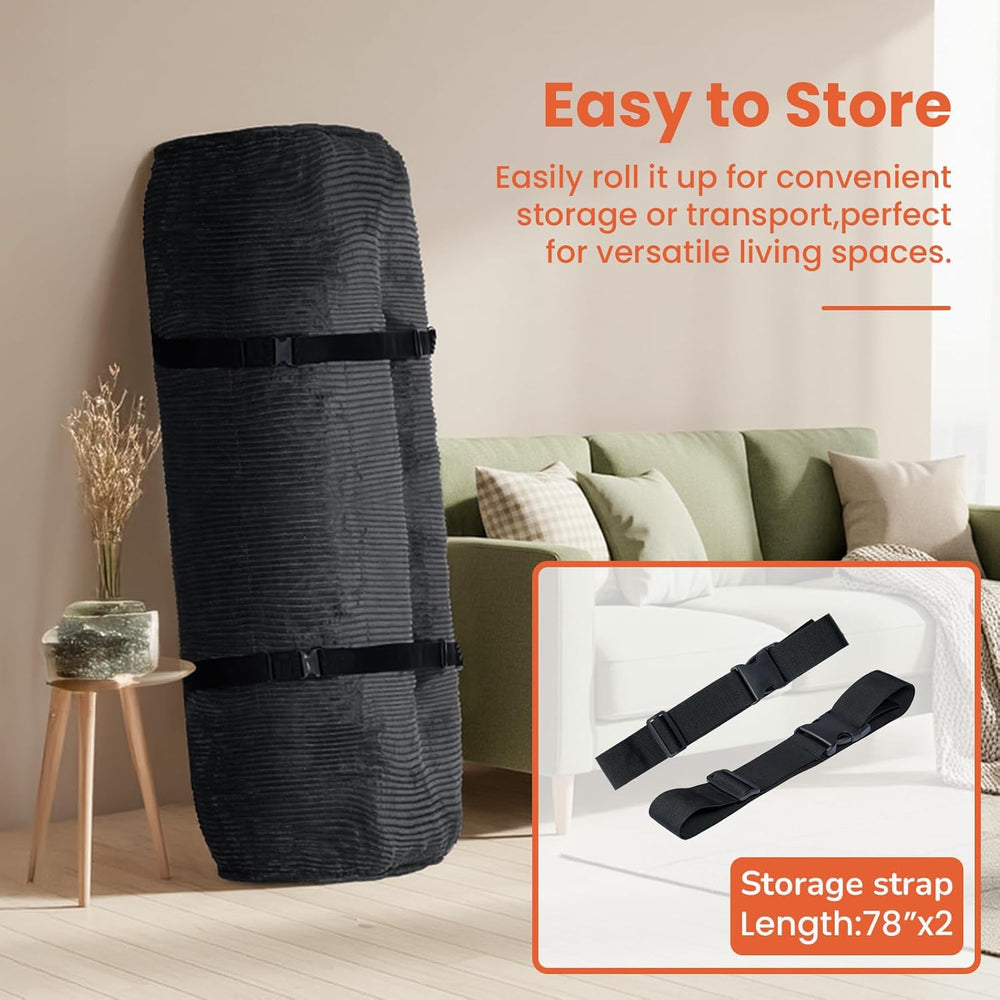 8" Futon Mattress Full Size, Futons Sofa Bed Sleeper Couch Bed, Roll Up ...