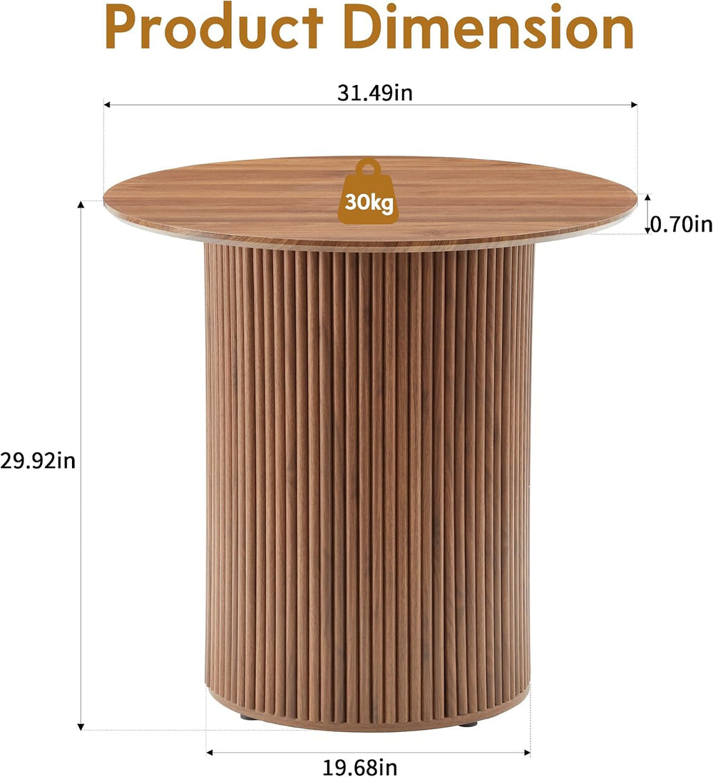AVZEAR 31.5" Round Dining Table for 2 People, Small Kitchen Dinner Table...