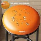 Backless Counter Stools, Metal Bar Stools, Office Three-Ring High Chair, Widen The Large Seat Surface, for Pub Coffee Home Dinning Kitchen Island(Red,45cm/18in)