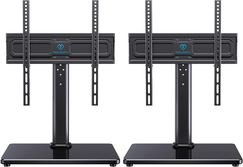 PERLESMITH Universal Swivel TV Stand for 24-60 inch TVs up to 99 lbs, 12 Heig...