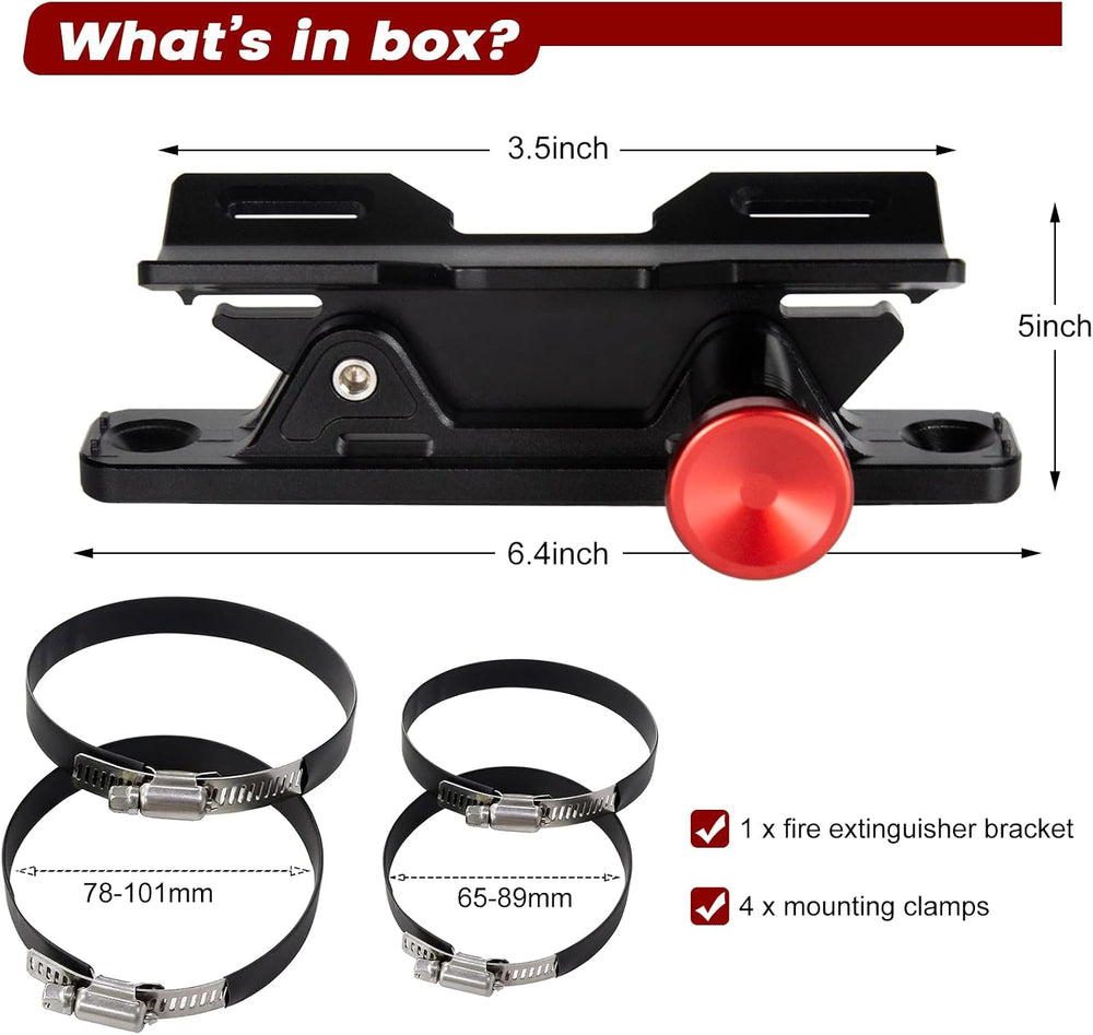 Quick Release Fire Extinguisher Holder - Car Fire Extinguisher Mount Bracket ...