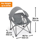 Bright Starts Pop 'N Chill Baby Chair, Portable Travel Seat, UPF 50+ Canopy