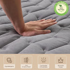 Premium Foam Japanese Futon Floor Mattress Queen Size 60"x 80",100% High Density Foam Comfortable Floor Mattress,3.5" Thicken Foldable Sleeping Pad,Dormitory Tatami Mat,for Adult and Kids(Gray)
